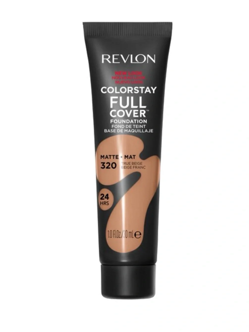 Revlon ColorStay Full Cover Foundation 320 True Beige - Black & Beige